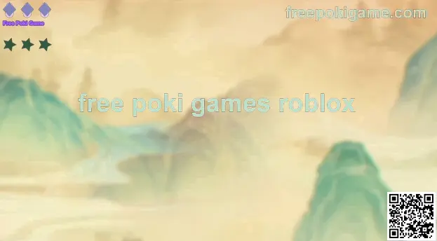 Free Poki Game guide hero visual for freepokigame.com featuring free poki games roblox theme